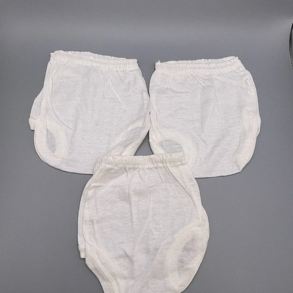 (3) Vtg Toddler Girl Soft Cotton Briefs‎ Panties Underwear Sz 1 Wee Dee's RARE